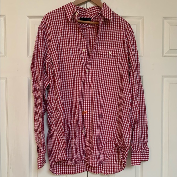 Banana Republic Multi Gingham Shirt. Mint Condition - Picture 1 of 8